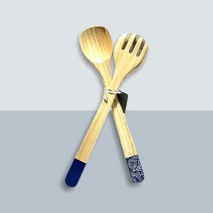 Orly Maison New York Wooden Salad Utensil 2PC Set